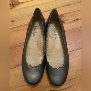 Neiman Marcus scalloped edge flats. Cute and comfortable; Chloe look alike
